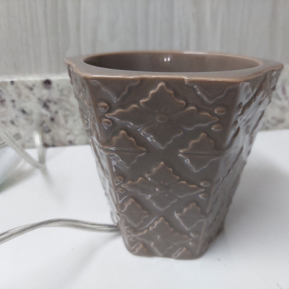 Yankee Candle Hexagon Wax Warmer Dark Taupe
